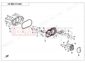 CFMOTO CFORCE 400 (CF400AU-3S) CVT CASE ASSY. - E01-3