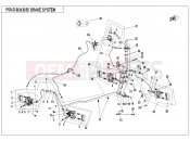 CFMOTO 2018 ATV CFORCE 450 (CF400AU-A) BRAKE SYSTEM(RH,SPLIT) - F08-D