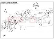 CFMOTO 2019 ATV CFORCE 450 (CF400AU-A) MUFFLER - F02