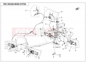 CFMOTO 2019 ATV CFORCE 450 (CF400AU-A) BRAKE SYSTEM(LH,UNITARY,IMPORTED PLUG) - F08-C
