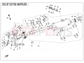 CFMOTO 2020 ATV CFORCE 450 (CF400AU-A) MUFFLER - F02-V2