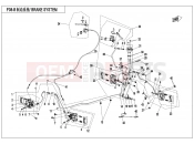 CFMOTO 2020 ATV CFORCE 450 (CF400AU-A) BRAKE SYSTEM(LH,SPLIT) - F08-B