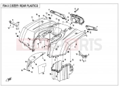 CFMOTO CFORCE 450 (CF400AU-A) REAR PLASTICS - F04-3