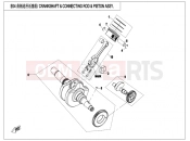 CFMOTO CFORCE 450 (CF400AU-A) CRANKSHAFT @^ CONNECTING ROD @^ PISTON ASSY - E04-V3