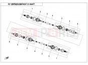 CFMOTO CFORCE 450 (CF400AU-B) FRONT CV SHAFT - F27