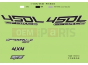 CFMOTO 2019 ATV CFORCE 450 (CF400AU-B) DECAL KIT(2017) - F19-1-A