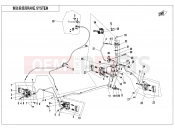 CFMOTO CFORCE 450 (CF400AU-B) BRAKE SYSTEM(LH,ASSEMBLED,ORDINARY) - F08-A-V2