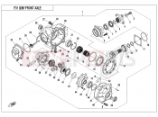CFMOTO 2017 ATV CFORCE 450 (CF400AU-L) FRONT AXLE - F31-V1
