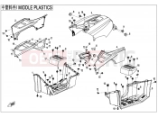 CFMOTO CFORCE 450 (CF400AU-L) MIDDLE PLASTICS - F04-2