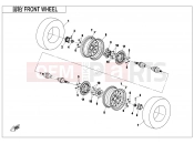 CFMOTO CFORCE 450 (CF400AU-L) FRONT WHEEL - F07-V2