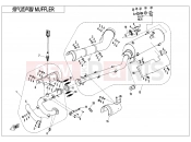 CFMOTO CFORCE 450 (CF400AU-L) MUFFLER - F02
