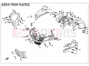 CFMOTO CFORCE 450 (CF400AU-L) FRONT PLASTICS - F04-1