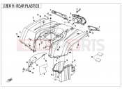 CFMOTO CFORCE 450 (CF400AU-L) REAR PLASTICS - F04-3