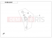 CFMOTO 2021 ATV CFORCE 450 (CF400AU-L) LOCK KIT - F01