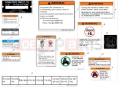 CFMOTO CFORCE 400 (CF400AU-SF) WARNING DECAL(EURO) - F19-2-A
