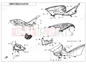 CFMOTO CFORCE 450 (CF400AZ-3L) MIDDLE PLASTICS - F04-3