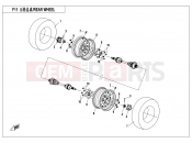 CFMOTO CFORCE 520 (CF500ATR-2S [T3b] ) REAR WHEEL - F11