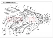 CFMOTO 2018 ATV CFORCE 550 (CF500ATR-3) REAR PLASTIC - F04-3