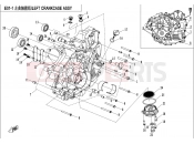 CFMOTO 2018 ATV CFORCE 550 (CF500ATR-3) LEFT CRANKCASE ASSY. - E01-1