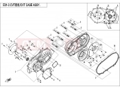 CFMOTO 2018 ATV CFORCE 550 (CF500ATR-3) CVT CASE ASSY. - E01-3