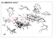 CFMOTO 2019 ATV CFORCE 550 (CF500ATR-3) FRONT PLASTIC - F04-1