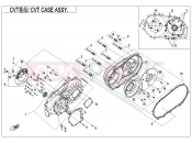 CFMOTO 2019 ATV CFORCE 550 (CF500ATR-3) CVT CASE ASSY. - E01-3-V2