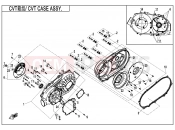 CFMOTO 2019 ATV CFORCE 550 (CF500ATR-3) CVT CASE ASSY. - E01-3-V3