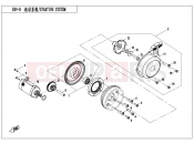 CFMOTO 2019 ATV CFORCE 550 (CF500ATR-3) STARTING SYSTEM(WITH RECOIL START) - E09-B