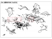 CFMOTO CFORCE 550 (CF500AU-6B) FRONT PLASTIC - F04-1
