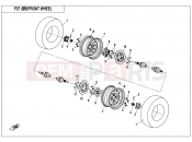 CFMOTO CFORCE 550 (CF500AU-6B) FRONT WHEEL - F07