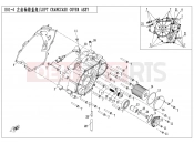 CFMOTO CFORCE 550 (CF500AU-6B) LEFT CRANKCASE COVER ASSY - E01-4