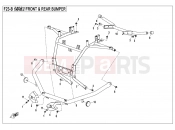 CFMOTO CFORCE 500 (CF500AU-6L) BUMPER(IRON,FOR CANADA) - F23-B