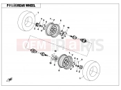 CFMOTO CFORCE 500 (CF500AU-6L) REAR WHEEL - F11