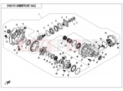 CFMOTO CFORCE 500 (CF500AU-6L) FRONT AXLE - F31-B