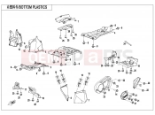 CFMOTO CFORCE 520 (CF500AU-7A) BOTTOM PLASTIC - F04-4