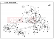 CFMOTO CFORCE 520 (CF500AU-7A) BRAKE SYSTEM(RH,SPLIT) - F08-D