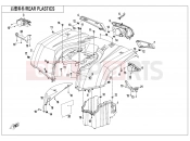 CFMOTO CFORCE 520 (CF500AU-7A) REAR PLASTICS - F04-3