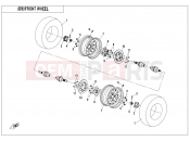CFMOTO CFORCE 520 (CF500AU-7A) FRONT WHEEL - F07