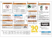 CFMOTO CFORCE 520 (CF500AU-7A) WARNING DECAL - F19-1-V2