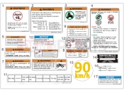 CFMOTO CFORCE 520 (CF500AU-7A) WARNING DECAL - F19-1-V3
