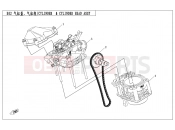 CFMOTO CFORCE 520 (CF500AU-7A) CYLINDER/CYLINDER HEAD ASSY - E02