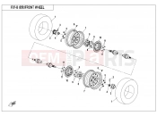 CFMOTO CFORCE 520 (CF500AU-7L) FRONT WHEEL(NEW) - F07-B