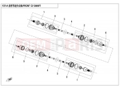 CFMOTO CFORCE 520 (CF500AU-7L) FRONT CV SHAFT(OLD) - F27-A