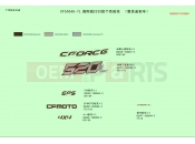 CFMOTO CFORCE 520 (CF500AU-7L) DECAL(INTERNATIONAL@^2020 TRUE TIMBER CAMO) - F19-2-D