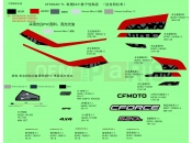 CFMOTO CFORCE 520 (CF500AU-7L) DECAL(INTERNATIONAL@^2021 FERRARI RED) - F19-2-B