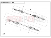 CFMOTO CFORCE 520 (CF500AU-7L) FRONT CV SHAFT(ODM) - F27-A