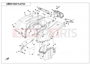CFMOTO CFORCE 520 (CF500AU-7LF) REAR PLASTICS - F04-3
