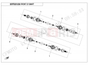 CFMOTO CFORCE 520 (CF500AU-7LF) FRONT CV SHAFT(SPS) - F27-B