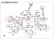 CFMOTO CFORCE 500 (CF500AU-7S) FRONT SUSPENSION(NA) - F05-B