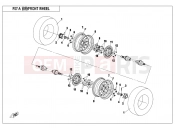 CFMOTO CFORCE 500 (CF500AU-7S) FRONT WHEEL(OLD) - F07-A
